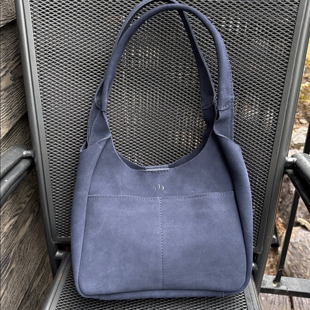 Alaska Blue L Madison Shoulder Bag by Portland Leather, NWT - Picture 2 of 13